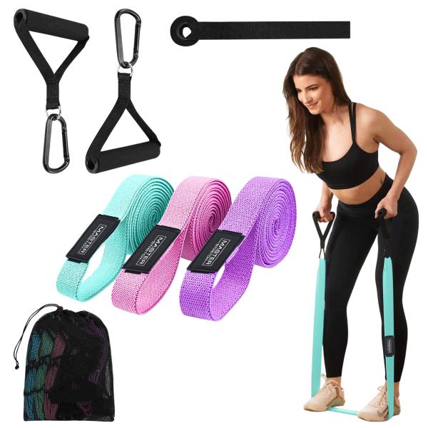 Master Stretch Resistance Band Set – 3 Piece Full-Body Training Suit