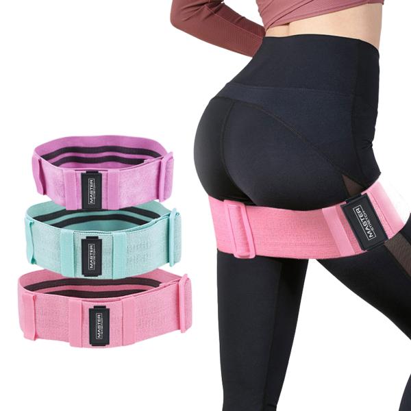 Master Stretch Adjustable Resistance Bands – 3 Piece Full-Body Training System