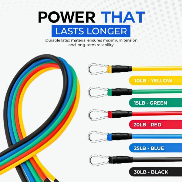 Master Stretch TPE One-Line Resistance Band – 10 lb / 20 lb / 30 lb