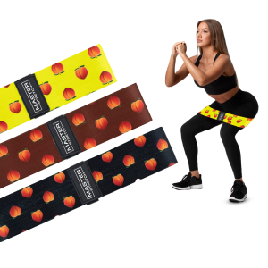 Master Stretch 8cm Sublimated Fabric Resistance Bands – 3 Pack Premium Training Set (Design Series)